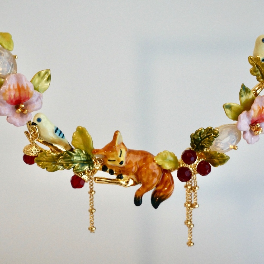 Necklace fox cub of the forest